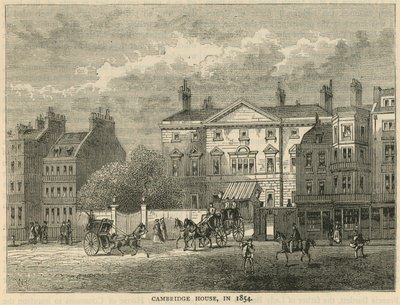 كامبريدج هاوس عام 1854 بواسطة مدرسة اللغة الإنجليزية