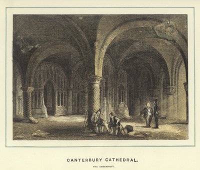كاتدرائية كانتربري ، undercroft بواسطة مدرسة اللغة الإنجليزية