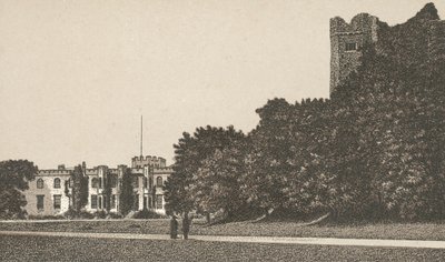 Castle Front and Keep (litho) بواسطة مدرسة اللغة الإنجليزية
