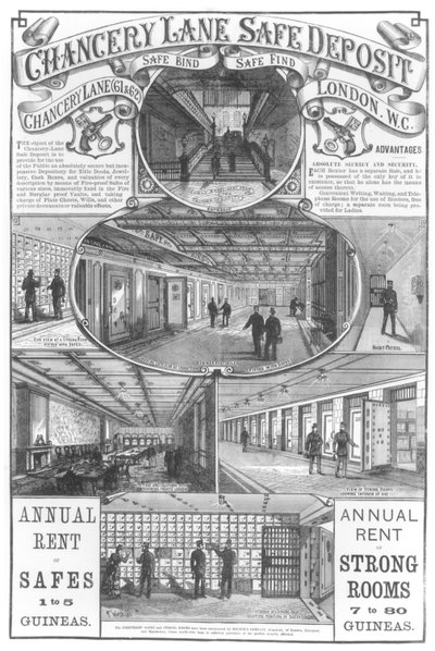 وديعة Chancery Lane الآمنة ، 1886 بواسطة مدرسة اللغة الإنجليزية