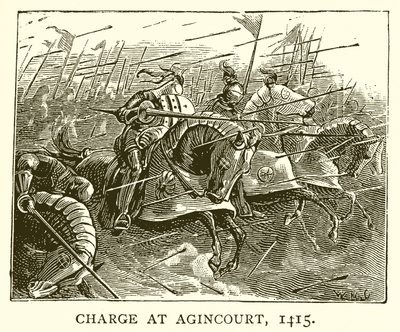المسؤول في Agincourt ، 1415 بواسطة مدرسة اللغة الإنجليزية
