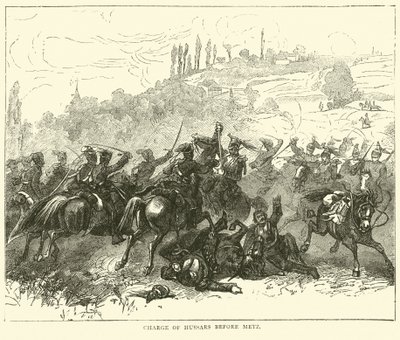 تهمة الفرسان قبل ميتز ، أكتوبر 1870 بواسطة مدرسة اللغة الإنجليزية
