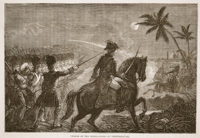 المسؤول عن المرتفعات في Seringapatam ، التوضيح من Cassells Illustrated History of India بواسطة جيمس جرانت ، حانة. 1879 بواسطة مدرسة اللغة الإنجليزية