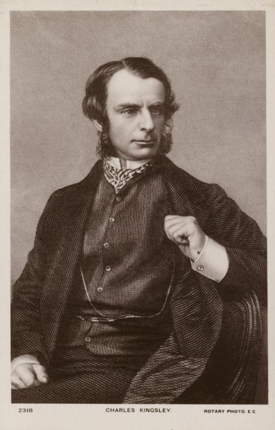 تشارلز كينغسلي (1819-1875)، رجل دين ومؤرخ وروائي إنجليزي (ليثو) بواسطة مدرسة اللغة الإنجليزية