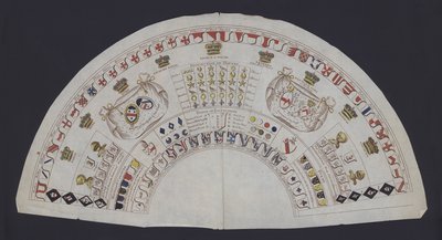 Chart showing the ranks and heraldic symbols of the British aristocracy (colour litho) بواسطة مدرسة اللغة الإنجليزية