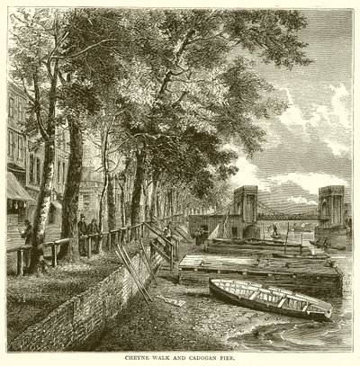 Cheyne Walk و Cadogan Pier بواسطة مدرسة اللغة الإنجليزية