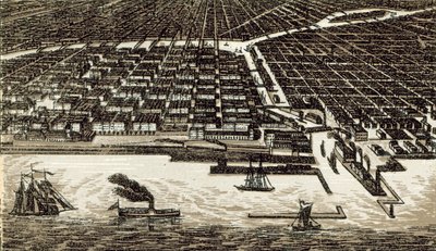 Chicago (litho) بواسطة مدرسة اللغة الإنجليزية