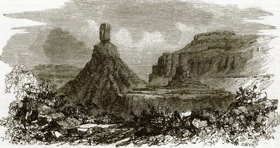 صخور المدخنة ، على ضفاف نهر كولومبيا بواسطة مدرسة اللغة الإنجليزية