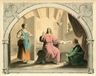 المسيح ومارثا وماري بواسطة مدرسة اللغة الإنجليزية