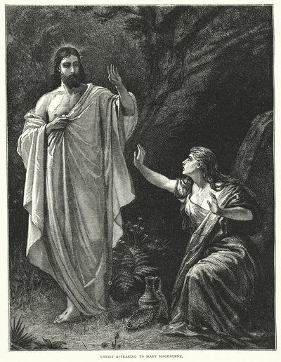 Christ appearing to Mary Magdalene (engraving) بواسطة مدرسة اللغة الإنجليزية