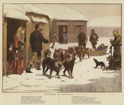 Christmas in Manitoba (chromolitho) بواسطة مدرسة اللغة الإنجليزية