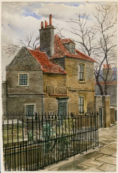 كوخ الكنيسة ، ممر الكنيسة ، St Marys Churchyard ، Islington (مرحاض على ورق) بواسطة مدرسة اللغة الإنجليزية
