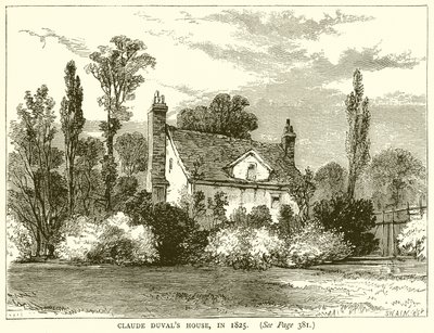 كلود دوفالز هاوس ، عام 1825 بواسطة English School