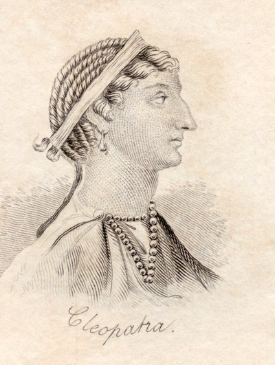 كليوباترا ، من "قاموس كراب التاريخي" ، نُشر عام 1825 بواسطة مدرسة اللغة الإنجليزية