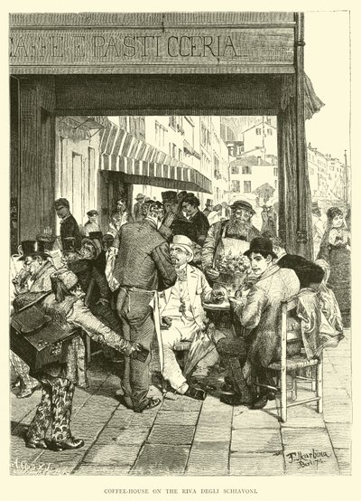 مقهى في Riva Degli Schiavoni بواسطة مدرسة اللغة الإنجليزية