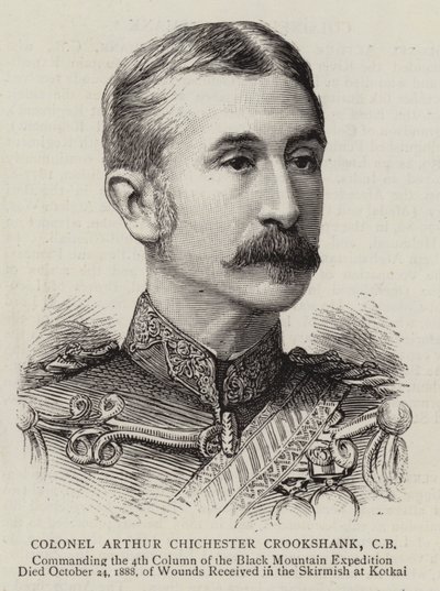 Colonel Arthur Chichester Crookshank (engraving) بواسطة مدرسة اللغة الإنجليزية