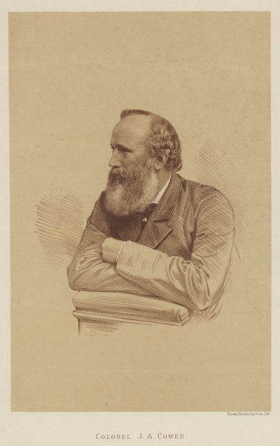 Colonel J A Cowen (litho) بواسطة مدرسة اللغة الإنجليزية