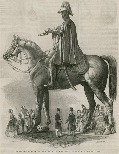 تمثال ضخم لدوق ويلينغتون من قبل MC Wyatt بواسطة مدرسة اللغة الإنجليزية