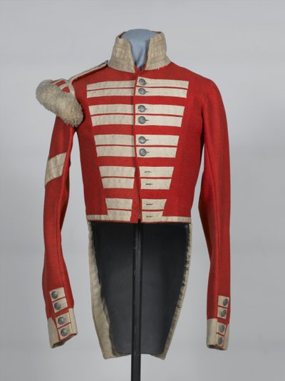 Coatee full dress coatee ، الفوج الأوروبي الثاني ، خفيف ، بومباي ، c.1850 بواسطة مدرسة اللغة الإنجليزية