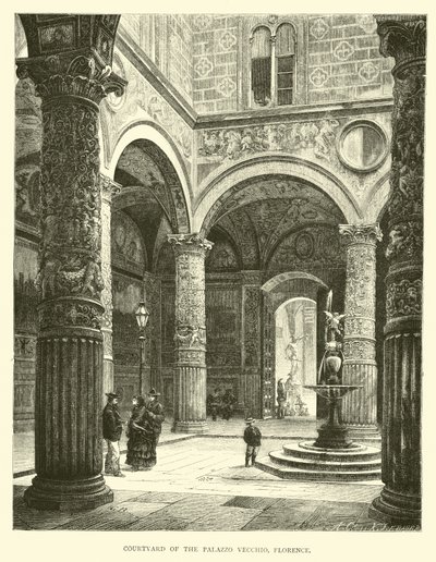 فناء Palazzo Vecchio ، فلورنسا بواسطة مدرسة اللغة الإنجليزية