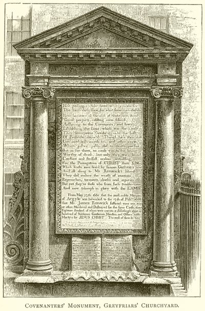 النصب التذكاري ، Greyfriars Churchyard بواسطة مدرسة اللغة الإنجليزية