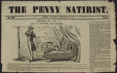 غلاف The Penny Satirist بواسطة مدرسة اللغة الإنجليزية