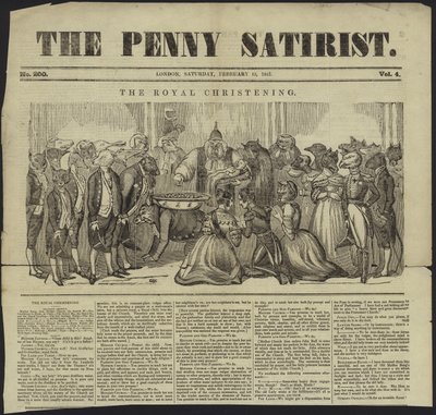 غلاف The Penny Satirist بواسطة مدرسة اللغة الإنجليزية