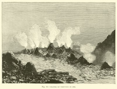 فوهة فيزوف عام 1834 بواسطة مدرسة اللغة الإنجليزية