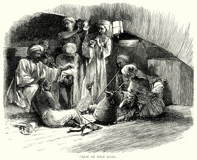 طاقم القارب النيلي (نقش) بواسطة مدرسة اللغة الإنجليزية
