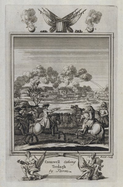 Cromwell taking Tredagh by Storm (engraving) بواسطة مدرسة اللغة الإنجليزية