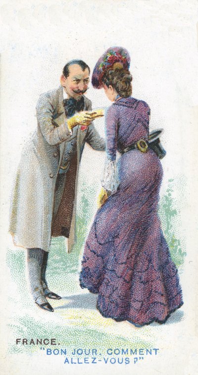 تحية عرفية في فرنسا 1907 بواسطة مدرسة اللغة الإنجليزية