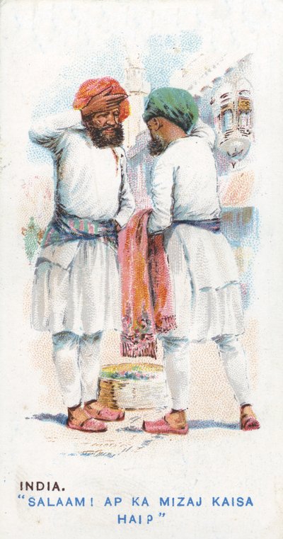 تحية عرفية في الهند ، 1907 بواسطة مدرسة اللغة الإنجليزية