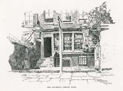 مقهى دان سالتروس في Cheyne Walk بواسطة مدرسة اللغة الإنجليزية