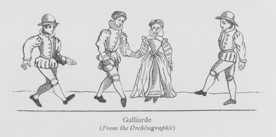 Dancing: Galliarde (litho) بواسطة مدرسة اللغة الإنجليزية
