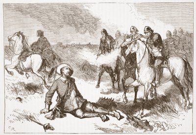 وفاة غوستافوس أدولفوس ، توضيح من تاريخ البروتستانتية بقلم جيمس أيتكين ويلي (1808-1890) ، حانة. 1878 بواسطة مدرسة اللغة الإنجليزية