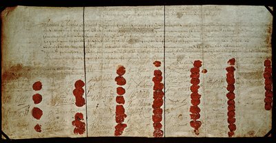 مذكرة وفاة تشارلز الأول (1600-49) 29 يناير 1648 (في الواقع 1649) بواسطة مدرسة اللغة الإنجليزية