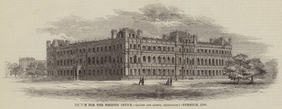 Design for the Foreign Office, Banks and Barry, Architects, Premium, £500 (engraving) بواسطة مدرسة اللغة الإنجليزية