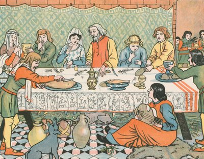 عشاء في الزمن القديم بواسطة مدرسة اللغة الإنجليزية