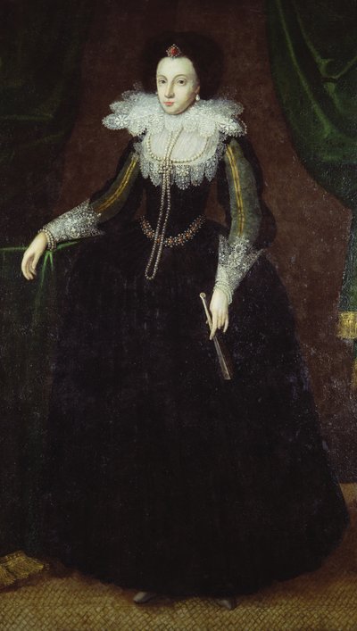 دوروثي هادلستون (ني دورمر) ، c.1610-15 بواسطة مدرسة اللغة الإنجليزية
