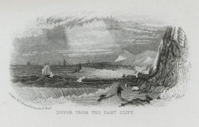 Dover from the East Cliff, Kent (engraving) بواسطة مدرسة اللغة الإنجليزية