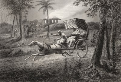 أطلق الدكتور غراهام النار في عربات التي تجرها الدواب بواسطة Sealkote Mutineers في عام 1857 ، من `` تاريخ التمرد الهندي &39;&39; ، الذي نشر في عام 1858 بواسطة مدرسة اللغة الإنجليزية