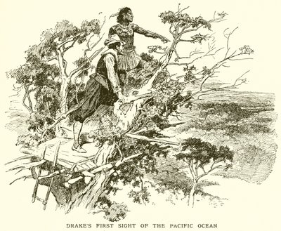 Drakes First Sight of the Pacific بواسطة مدرسة اللغة الإنجليزية