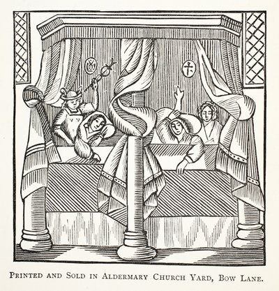 أحلام وشامات ، رسم توضيحي من كتب الفصل الثاني عشر للكاتب جون أشتون ، حانة. 1882 بواسطة مدرسة اللغة الإنجليزية