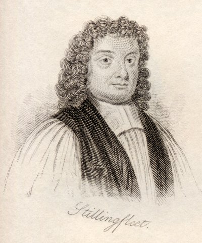 إدوارد ستيلينجفليت ، من "قاموس كراب التاريخي" ، نُشر عام 1825 بواسطة مدرسة اللغة الإنجليزية