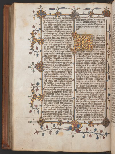 إيغرتون 617، إنجيل ويكليف، قبل عام 1397 (رِقِّي) بواسطة مدرسة اللغة الإنجليزية