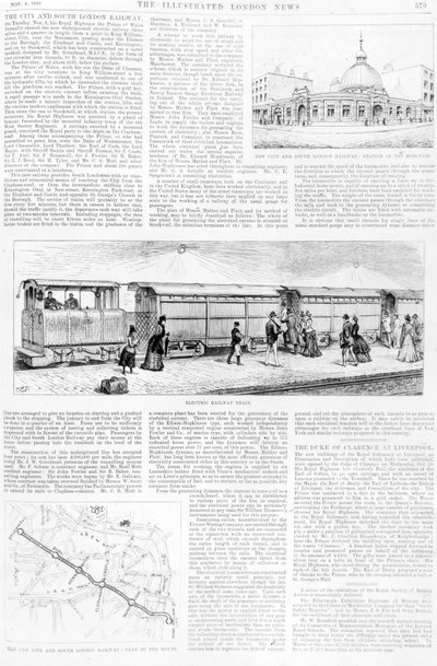 الترام الكهربائي ، 1890 بواسطة مدرسة اللغة الإنجليزية