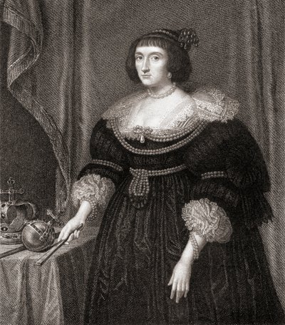 إليزابيث ، ملكة بوهيميا (1596-1662) ، من نزل بورتريتس البريطانية ، 1823 بواسطة مدرسة اللغة الإنجليزية