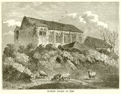 قصر الالثام عام 1790 بواسطة مدرسة اللغة الإنجليزية