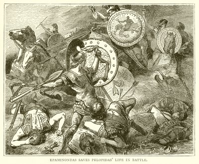 Epaminondas ينقذ حياة Pelopidas في Battle بواسطة مدرسة اللغة الإنجليزية