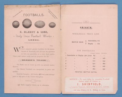 كتالوج المعدات التي تنتجها E. Blakey & Sons ، 1895 بواسطة مدرسة اللغة الإنجليزية